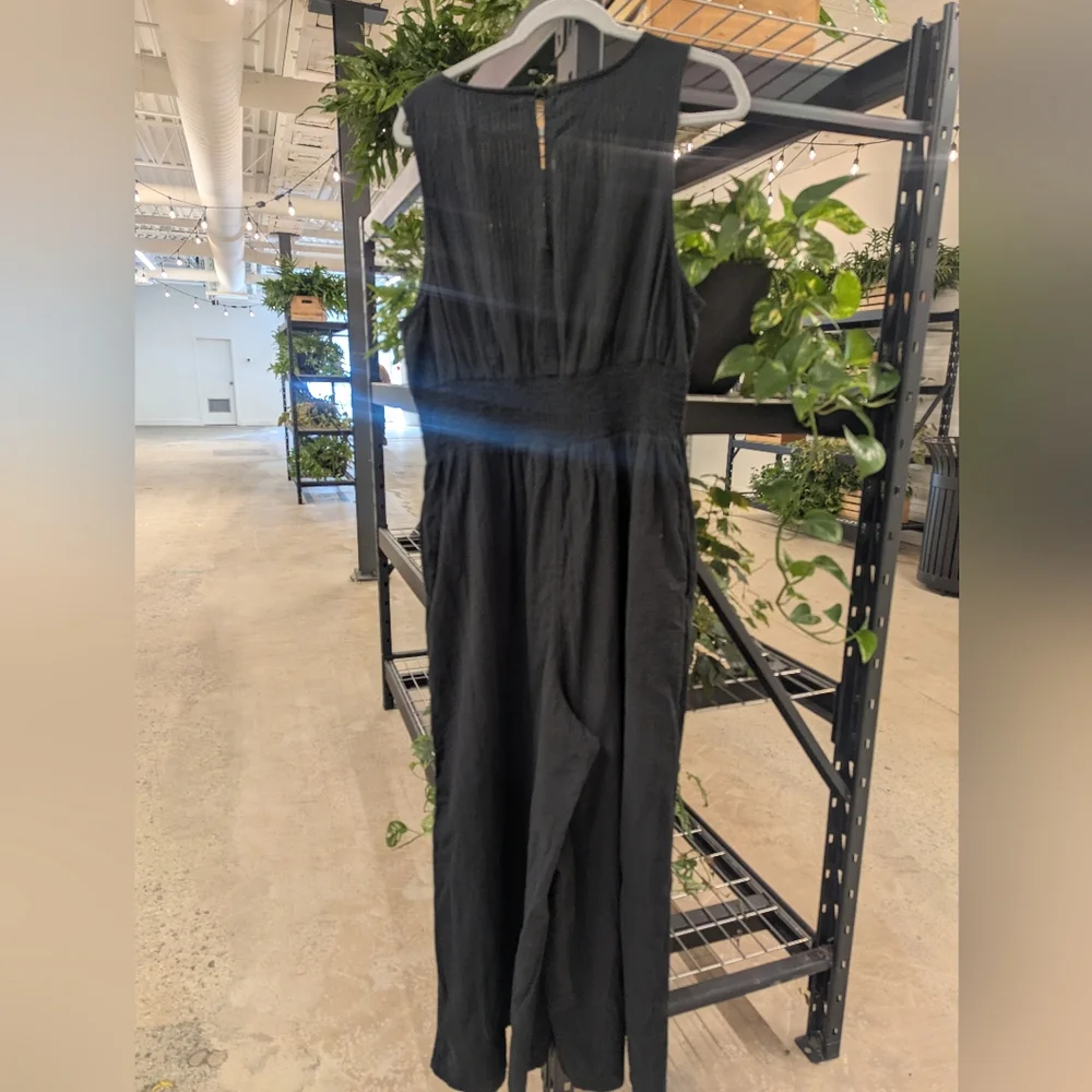 AE Smocked V-Neck Jumpsuit - Picture 2 of 5